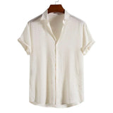 Camisa Manga Curta Borenzi Playa Off White BZ591