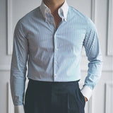 Camisa Social Listrada Masculina Borenzi BZ086