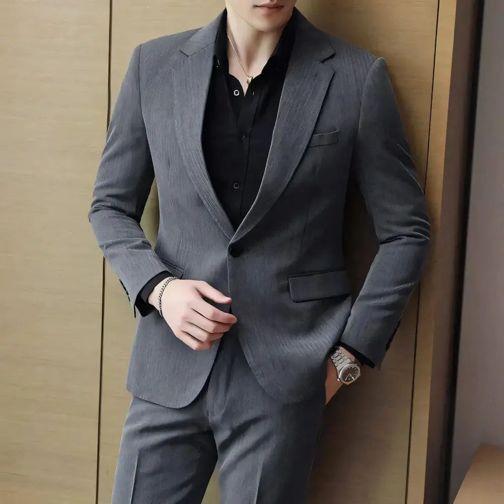 Blazer Masculino Vergast Borenzi BZ059 em caxemira, elegante e sofisticado, ideal para momentos formais.