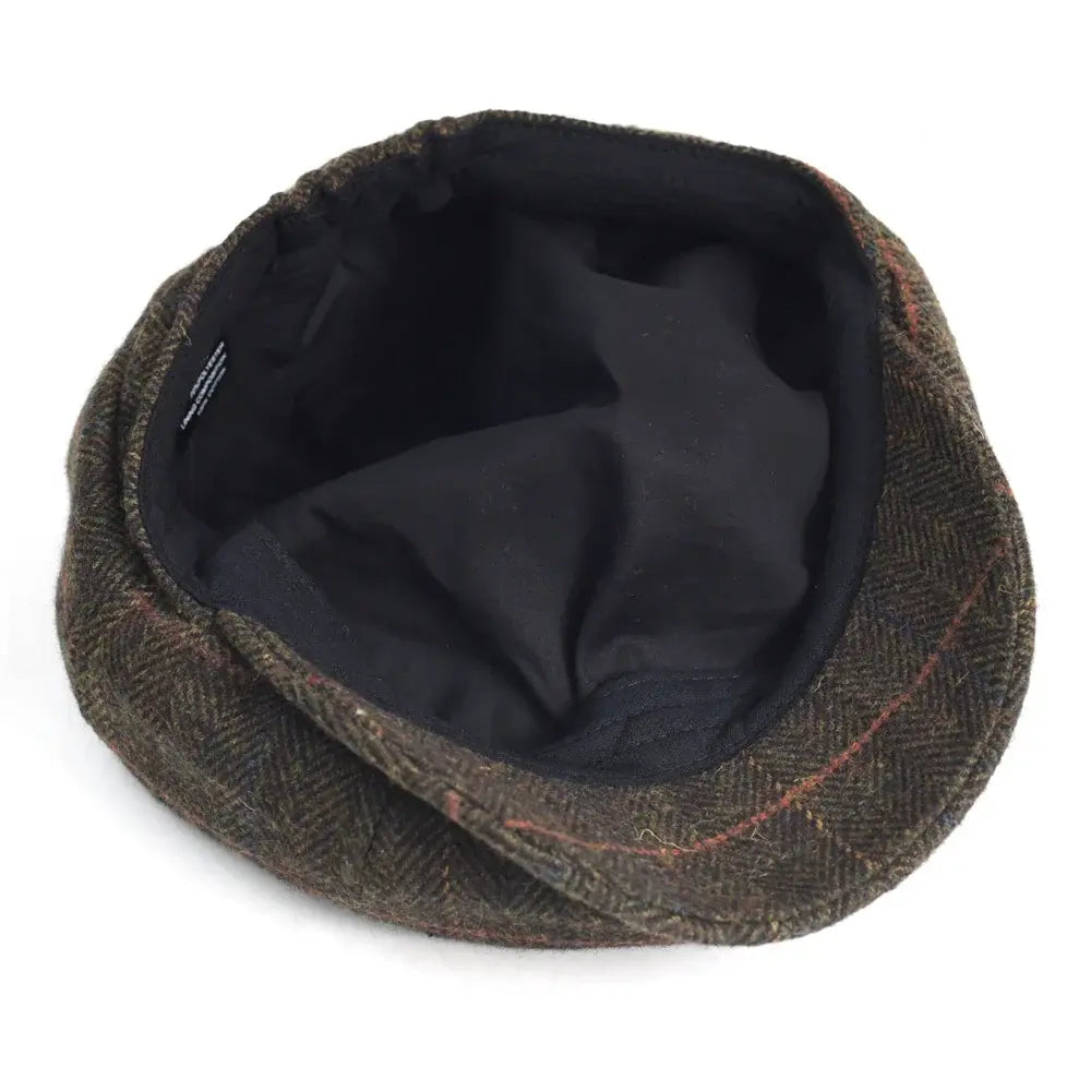 Boina Masculina de Lã Classic Borenzi BZ272 com design britânico, produzida em lã e poliéster premium, cores cinza, azul e marrom.