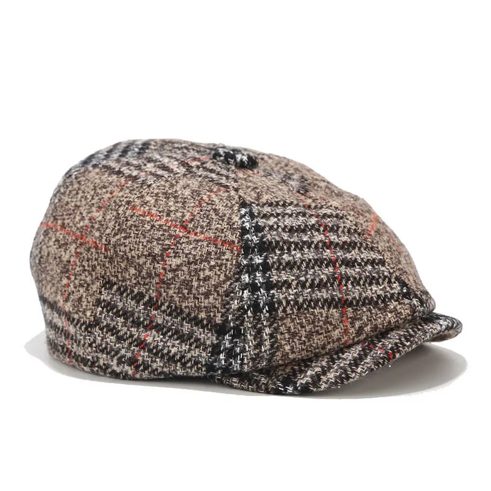 Boina Masculina de Lã England Borenzi BZ270 com design inglês, confeccionada em poliéster e lã premium, ajuste ergonômico e cores versáteis.