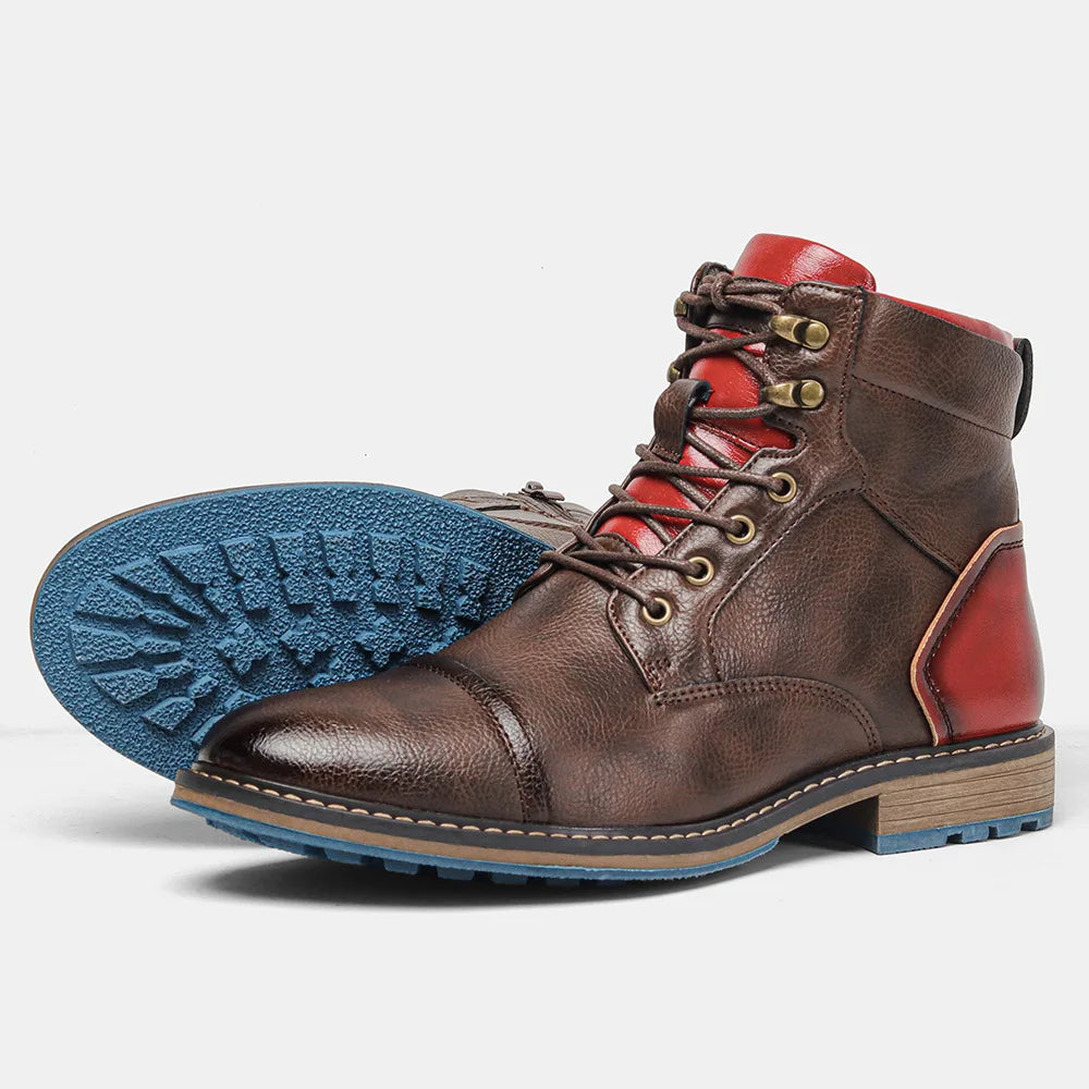 Bota Masculina de Couro Borenzi BZ284 com couro premium, solado emborrachado e design moderno. Perfeita para ambientes urbanos e aventuras.