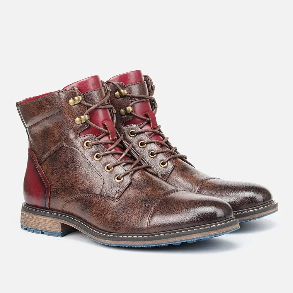 Bota Masculina de Couro Borenzi BZ284 com couro premium, solado emborrachado e design moderno. Perfeita para ambientes urbanos e aventuras.