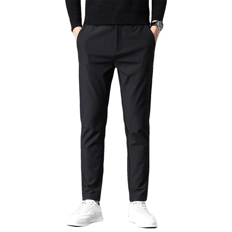 Calça social masculina Borenzi BZ001 com design elegante, confortável e ideal para looks casuais e formais.