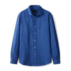 Camisa de Linho Lisa Masculina Borenzi BZ790 feita em linho premium com caimento elegante, respirável e durável para todas as ocasiões.