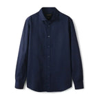 Camisa de Linho Lisa Masculina Borenzi BZ790 feita em linho premium com caimento elegante, respirável e durável para todas as ocasiões.