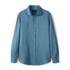 Camisa de Linho Lisa Masculina Borenzi BZ790 feita em linho premium com caimento elegante, respirável e durável para todas as ocasiões.
