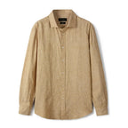 Camisa de Linho Lisa Masculina Borenzi BZ790 feita em linho premium com caimento elegante, respirável e durável para todas as ocasiões.