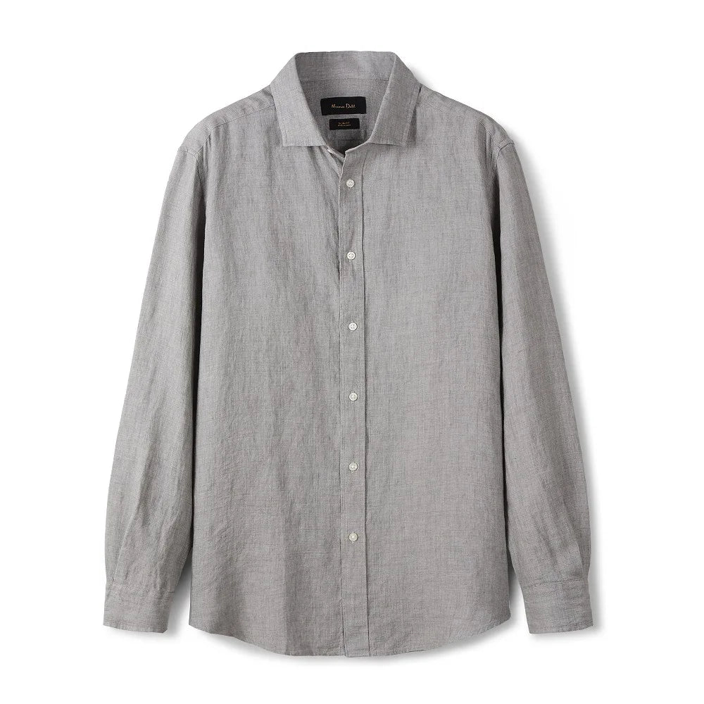Camisa de Linho Lisa Masculina Borenzi BZ790 feita em linho premium com caimento elegante, respirável e durável para todas as ocasiões.