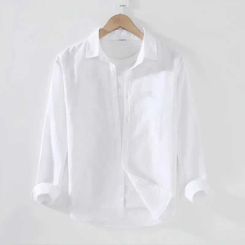 Camisa de Linho Masculina Borenzi BZ538 em linho premium, disponível em várias cores. Design clássico, respirável e elegante para looks refinados.
