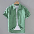 Camisa de Linho Masculina Borenzi BZ796 feita em linho nobre, leve e respirável, com caimento impecável e design clássico para eventos refinados.