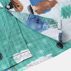 Camisa Manga Curta Borenzi Mirage BZ588 feita em tecido leve, com estampas abstratas modernas e caimento impecável que une frescor, conforto e estilo.