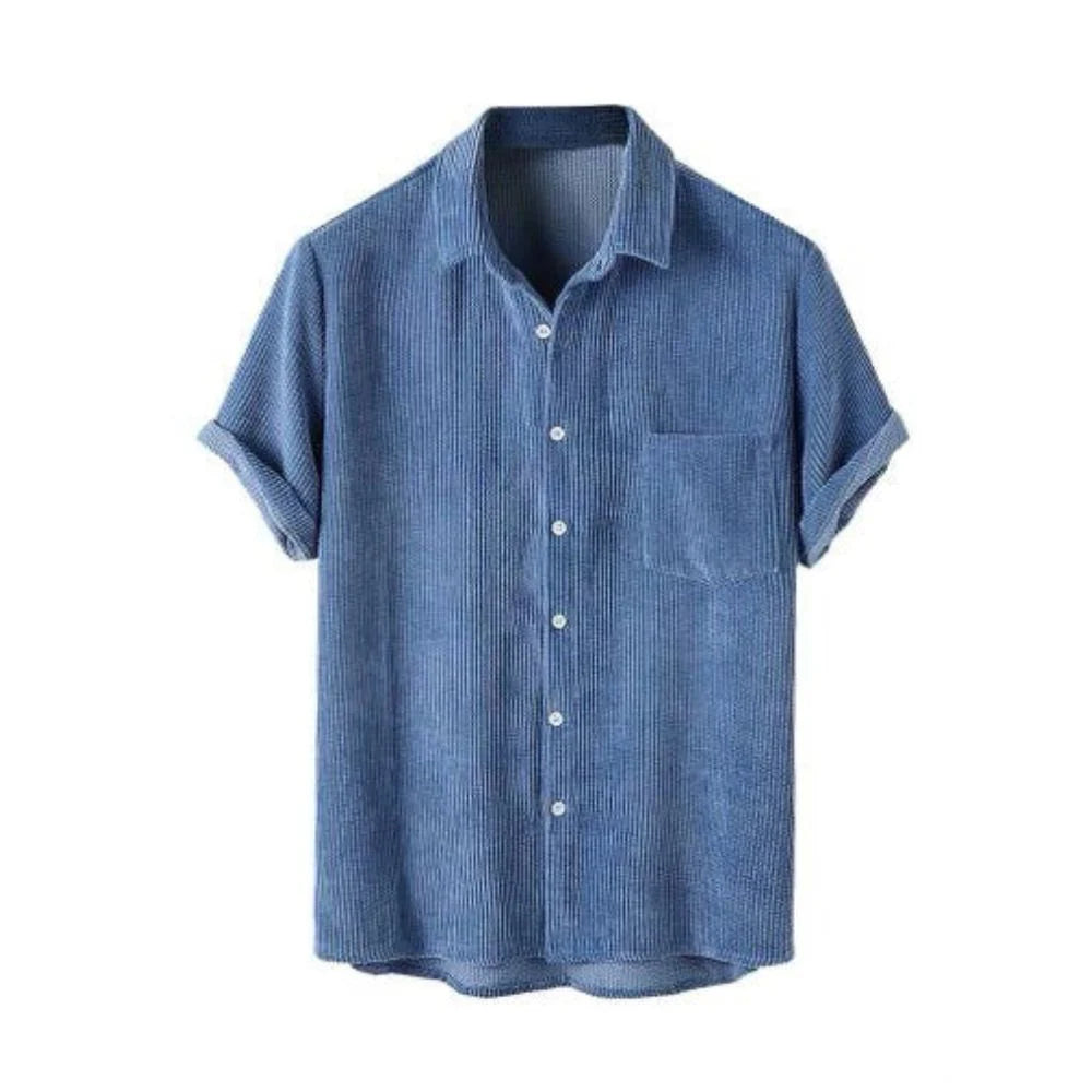 Camisa Borenzi Sardenha em linho premium, ideal para sofisticação e conforto. Tecido leve e elegante, perfeito para looks clássicos em dias frescos.