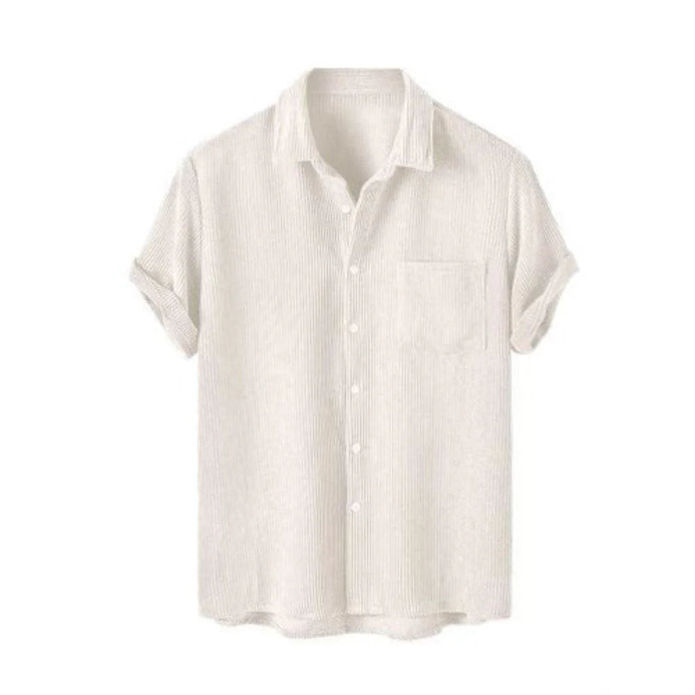 Camisa Borenzi Sardenha em linho premium, ideal para sofisticação e conforto. Tecido leve e elegante, perfeito para looks clássicos em dias frescos.