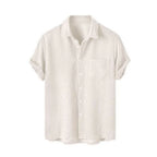 Camisa Borenzi Sardenha em linho premium, ideal para sofisticação e conforto. Tecido leve e elegante, perfeito para looks clássicos em dias frescos.