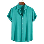 Camisa Manga Curta Borenzi Solare BZ595 feita em tecido leve e respirável, com design moderno que garante frescor, conforto e sofisticação versátil.