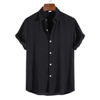 Camisa Manga Curta Borenzi Solare BZ595 feita em tecido leve e respirável, com design moderno que garante frescor, conforto e sofisticação versátil.