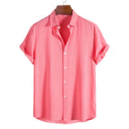 Camisa Manga Curta Borenzi Solare BZ595 feita em tecido leve e respirável, com design moderno que garante frescor, conforto e sofisticação versátil.