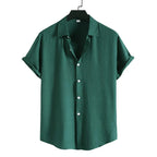 Camisa Manga Curta Borenzi Solare BZ595 feita em tecido leve e respirável, com design moderno que garante frescor, conforto e sofisticação versátil.