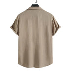 Camisa Manga Curta Lisa Borenzi BZ537 feita em tecido leve e respirável, com design minimalista e caimento ajustado que garante estilo e conforto.