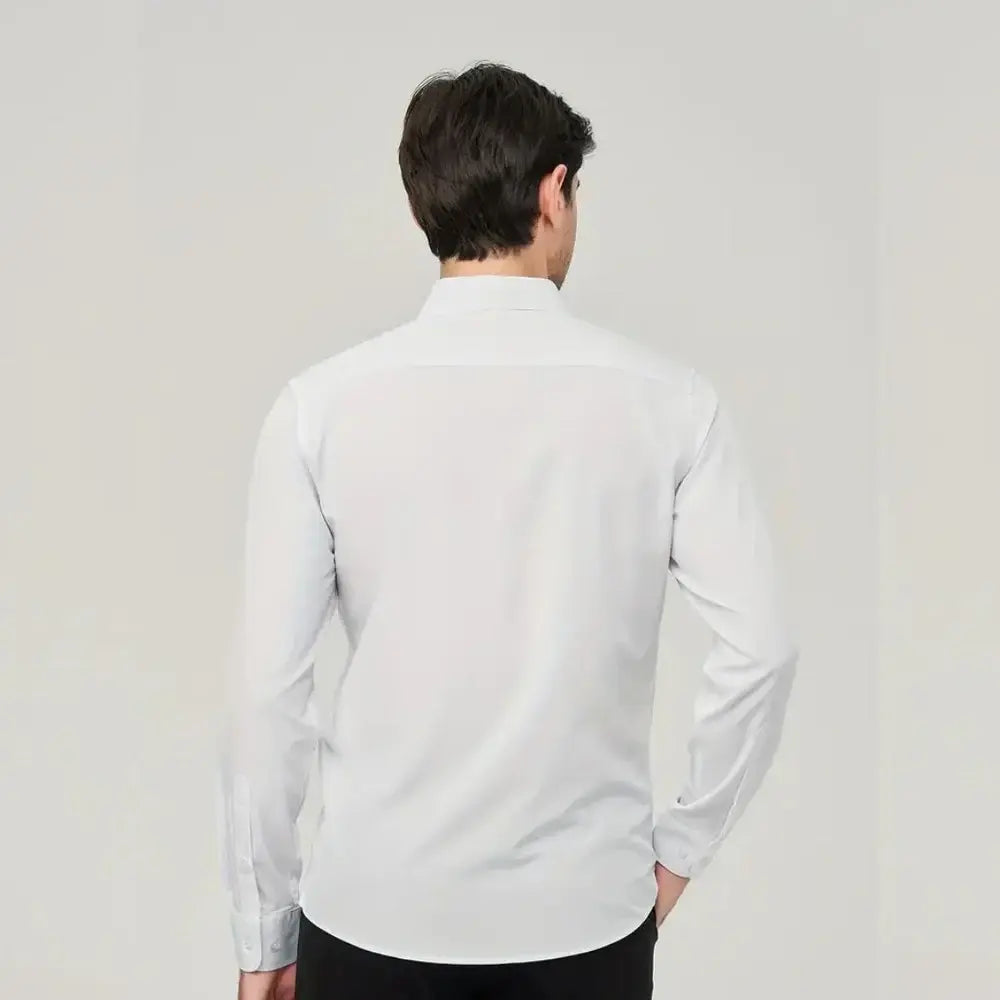 Camisa Social Masculina Borenzi BZ011 com design elegante e confortável, perfeita para o trabalho e eventos formais.