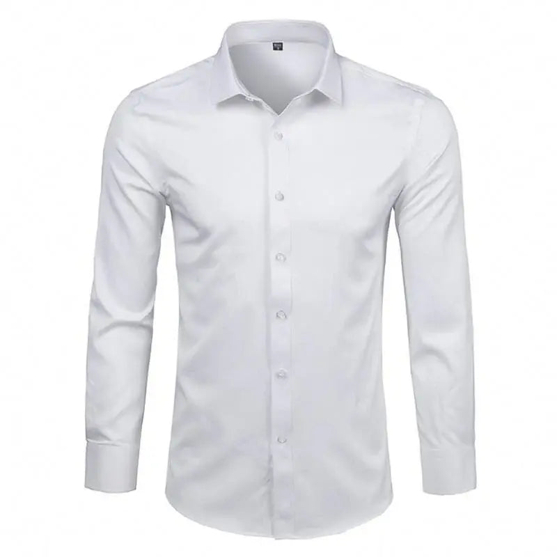 Camisa Social Masculina Borenzi BZ011 com design elegante e confortável, perfeita para o trabalho e eventos formais.