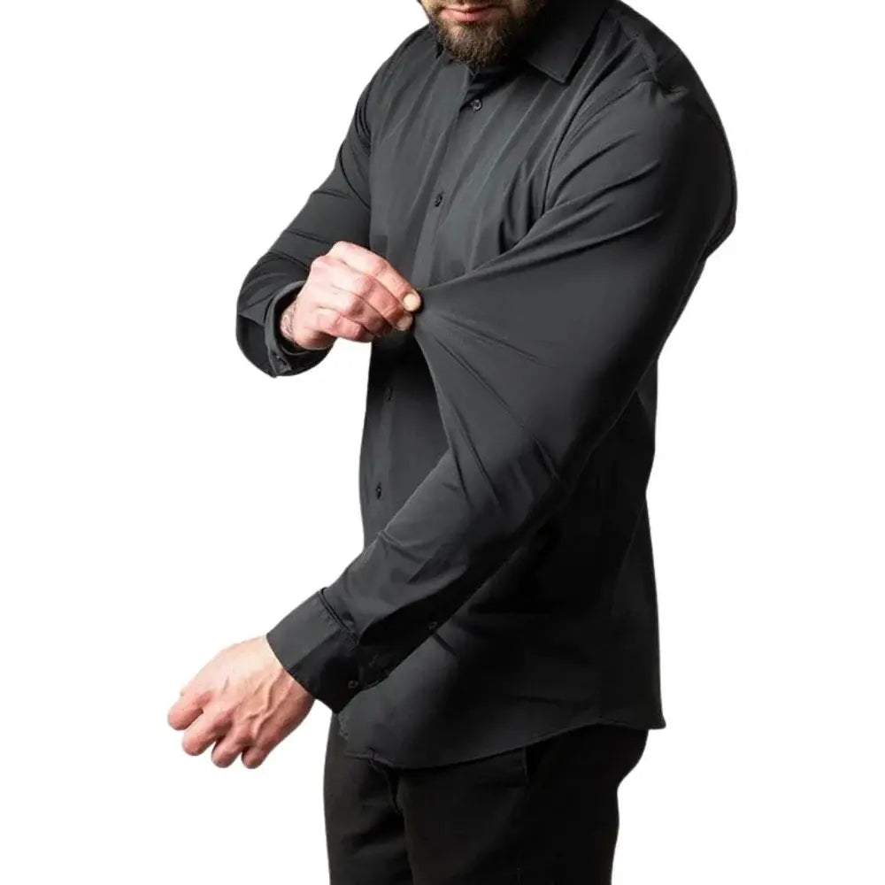 Camisa Social Masculina Borenzi BZ011 com design elegante e confortável, perfeita para o trabalho e eventos formais.