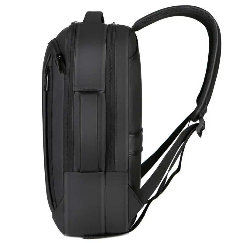 Mochila Executiva Borenzi BZ066 com tecido impermeável, porta USB, alças acolchoadas e espaço seguro para notebook 15''. Ideal para trabalho e viagens.