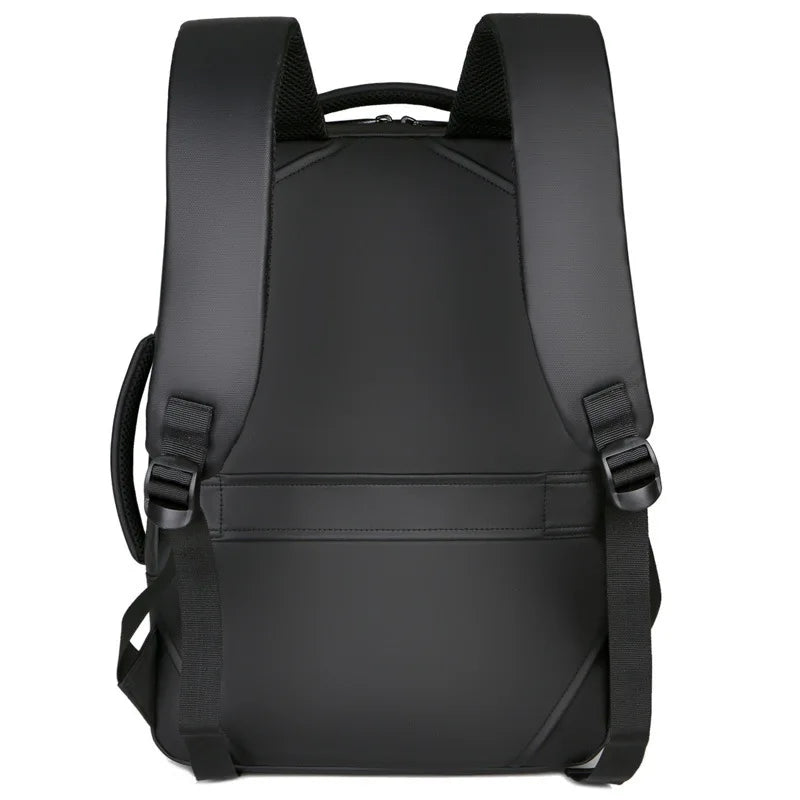 Mochila Executiva Borenzi BZ066 com tecido impermeável, porta USB, alças acolchoadas e espaço seguro para notebook 15''. Ideal para trabalho e viagens.